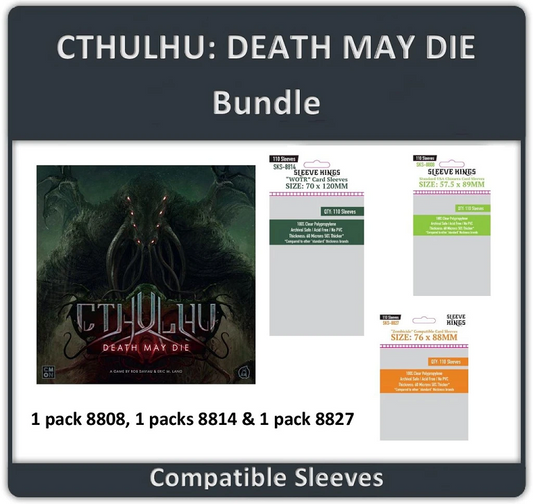 "Cthulhu: Death May Die" Compatible Sleeve Bundle