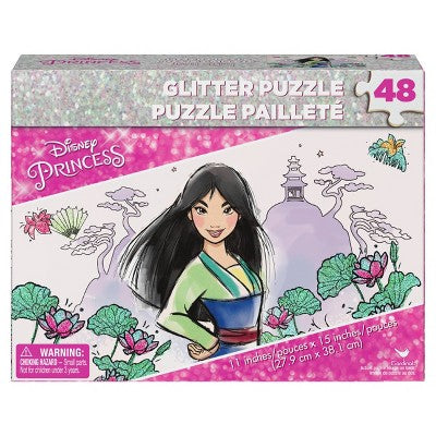 Disney Princess 48-Piece Glitter Puzzle,