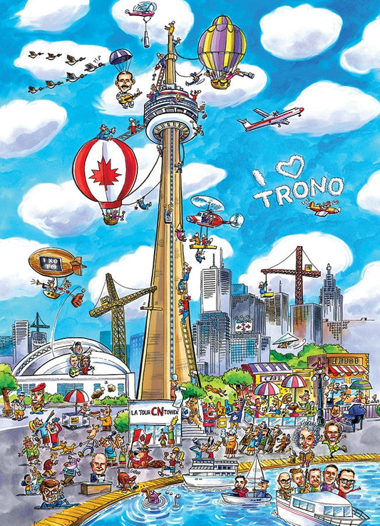 Cobble Hill  1000pc Puzzle - Doodletown Toronto