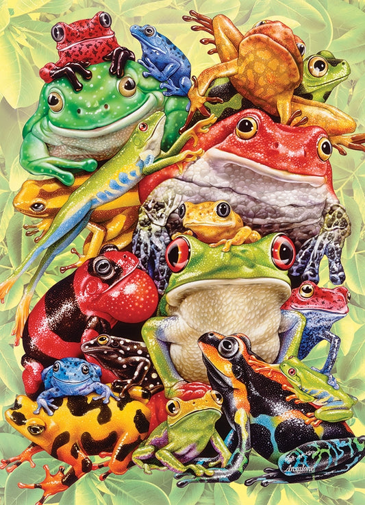 Cobble Hill  350pc Family Puzzle - Frog Pile