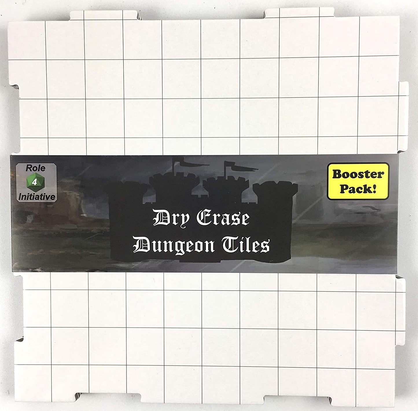 Dry-Erase Dungeon Tiles, White, Booster Pack