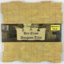 Dry-Erase Dungeon Tiles, Earthtone, Booster Pack