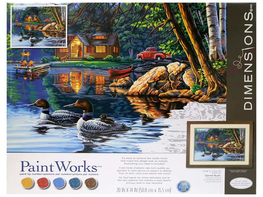 Paintworks Paint By Number Kit 20 x 14 in. Echo Bay