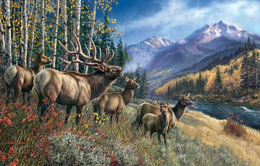 Elk Anthem - 1000pc Jigsaw Puzzle by Sunsout
