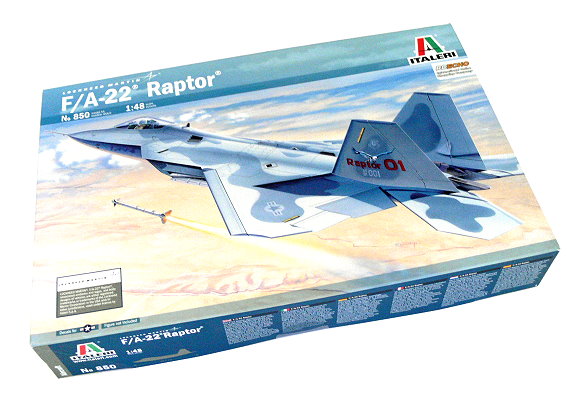 Italeri 1:48 850 F-22 RAPTOR AIRCRAFT KIT