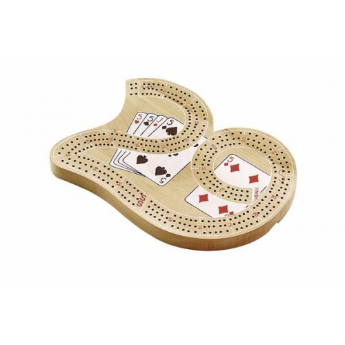 Solid Wood Cribbage Large "29" 3 Track