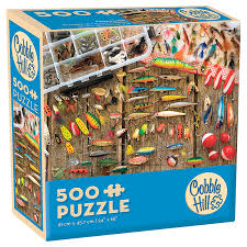Cobble Hill Fishing Lures 500 pc Puzzle