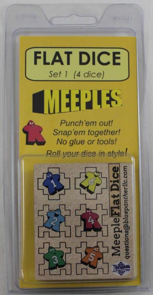Flat Dice # 1 - Meeples (4)