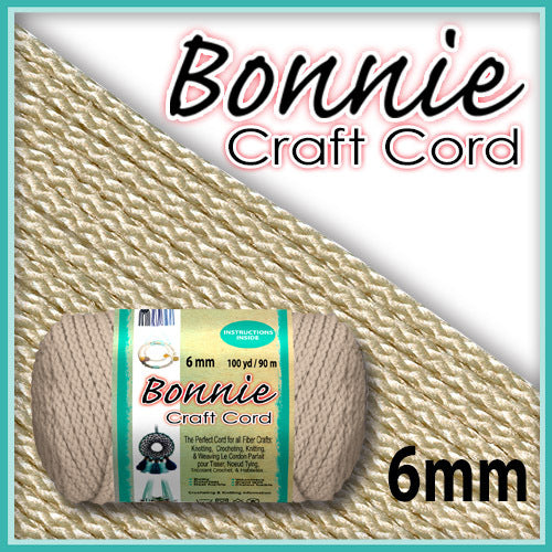 Bonnie Macrame Craft Cord 6mmX100yd & 4mm 100yd