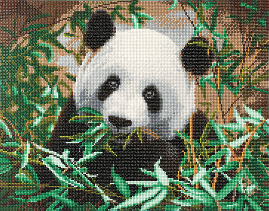 Craft Buddy Crystal Art Kit  Panda Friendly 40 x 50cm Pre-Framed 5D Art Kit