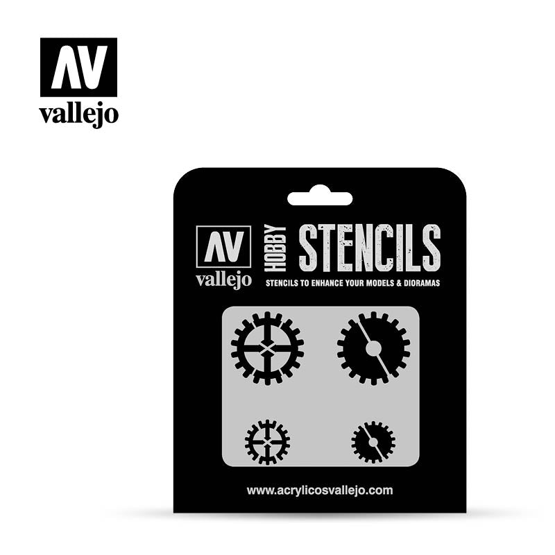 Vallejo Hobby Stencils ST-SF001 Gear Markings