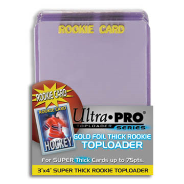 Ultra Pro Topload 3X4 Rookie Gold 75pt Thick 25ct