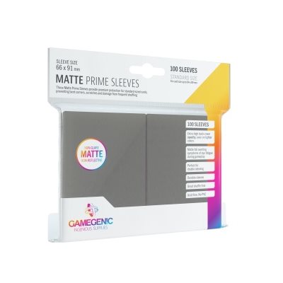 Dark Gray 100ct Matte Prime Sleeves GG Standard Size