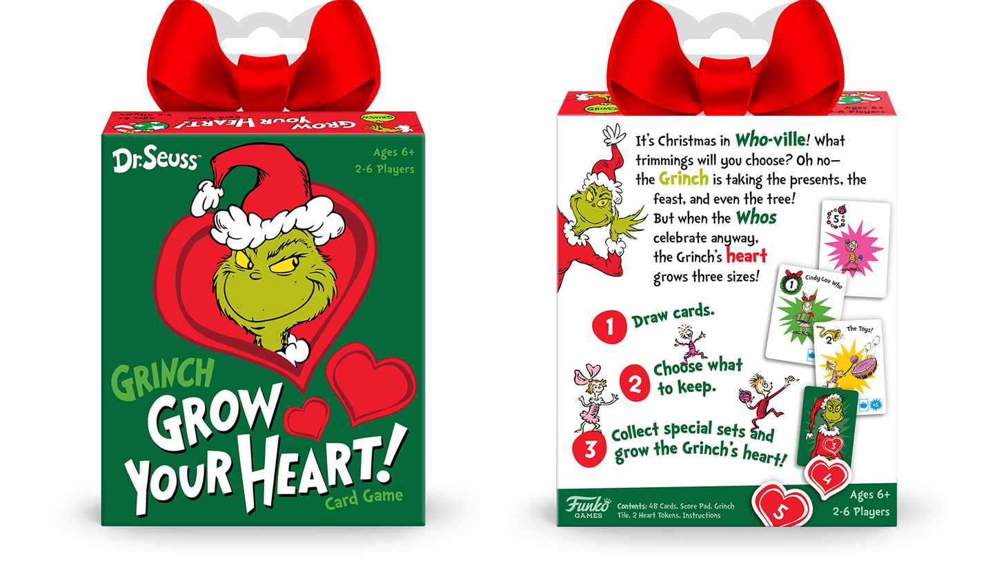 Dr. Seuss Grinch Grow Your Heart Card Game