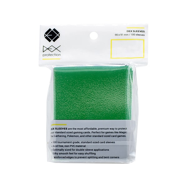 Dex Protection Standard Size 100ct Card Sleeves – Green