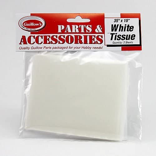 GUILLOW'S PARTS & ACCESSORIES - 35"X15" WHITE TISSUE #122