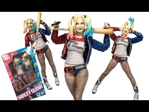 Suicide Squad Harley Quinn Action Figures SHFiguarts SHF Toy 3 Face Head Collect