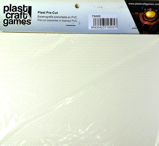 Plast Craft Games: Textured Plastic Sheets - Herringbone Pavers 28mm to 35mm Scale