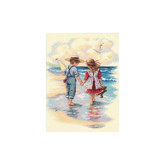 Dimensions: Holding Hands 9"x12" Counted Cross Stitch Kit