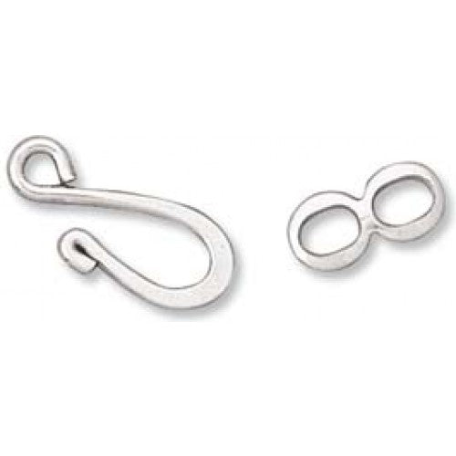 HOOK AND EYE CLASPS – Silver Plated LF/NF