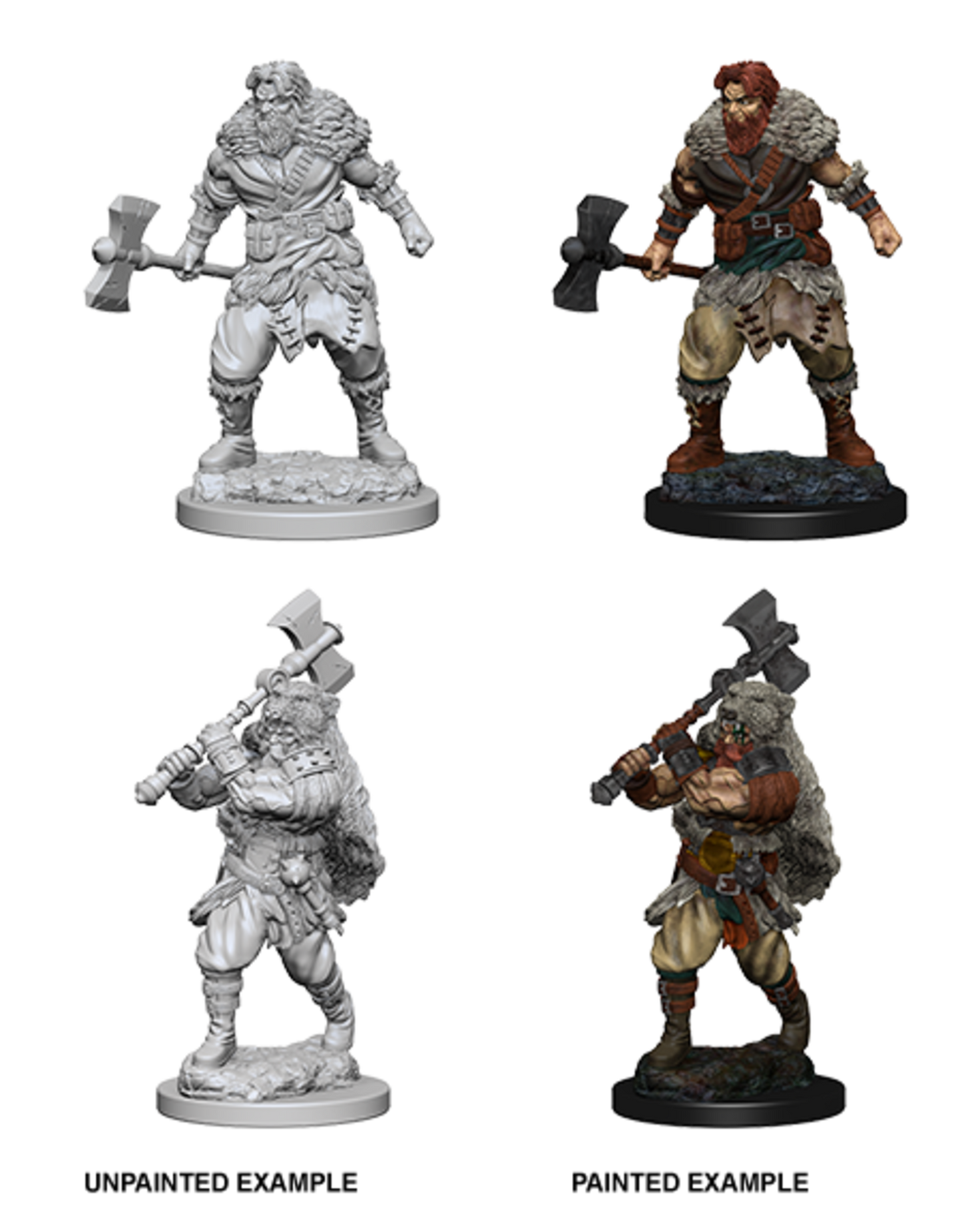 NOLZUR'S MARVELOUS UNPAINTED MINIATURES - HUMAN MALE BARBARIANS