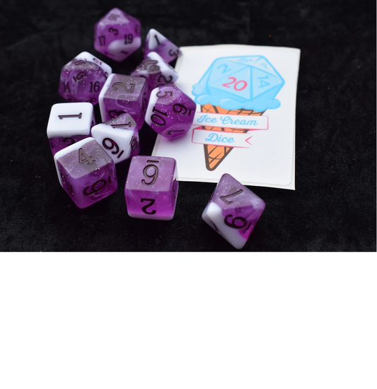 Ice Cream Dice Grape Float