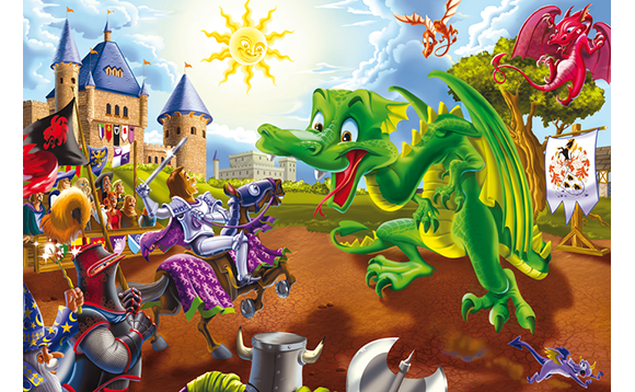 Knights and Dragons (Floor Puzzle)