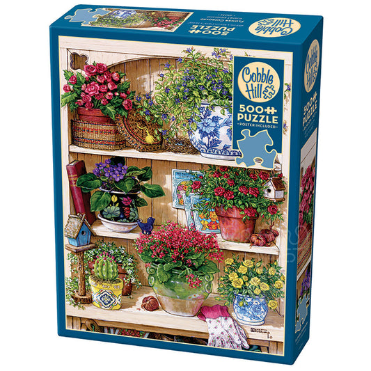 500pc Puzzle Cobble Hill Flower Cupboard