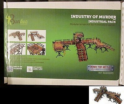 Bandua Wargames: Infinity Terrain Pre-Painted: Industry of Murder Industrial Pack