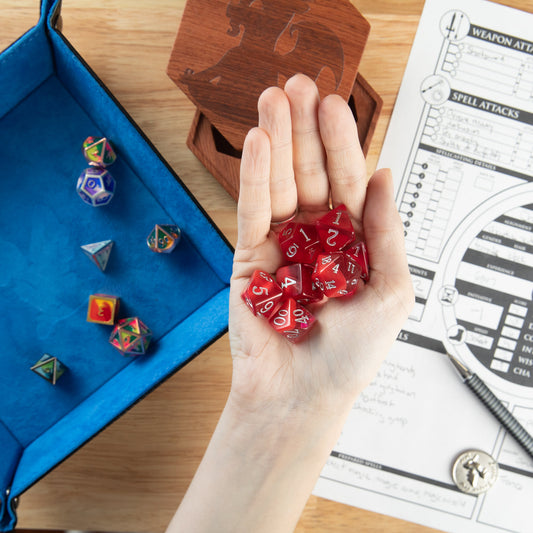 RUBY BIRTHDAY – 7 PIECE DICE SET