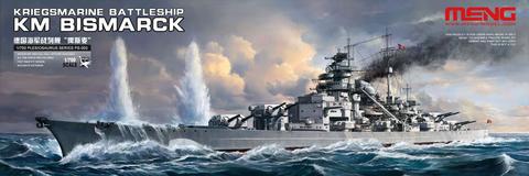 MENG 1/700 SCALE KRIEGSMARINE BATTLESHIP KM BISMARCK PLASTIC KIT #PS-003