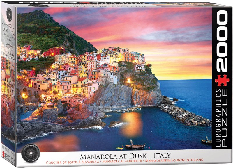 Manarola At Dusk Italy 2000pc Puzzle