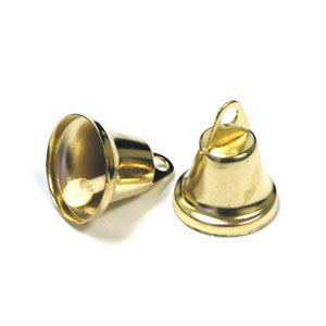 Liberty Bells - 13mm Gold - 6pc