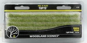 Woodland Scenics FS780 Light Green Edging Strips (Peel 'N' Place Tufts) Grass