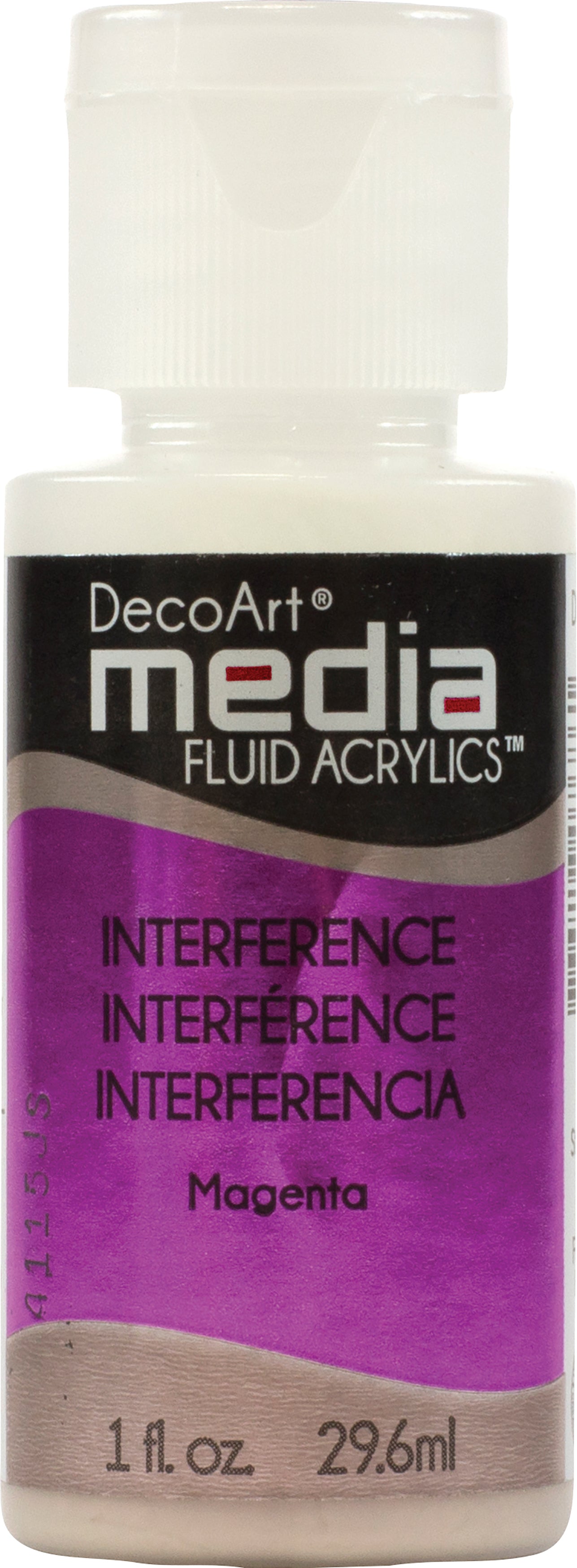 Media Fluid Acrylic Interference Magenta - 1oz