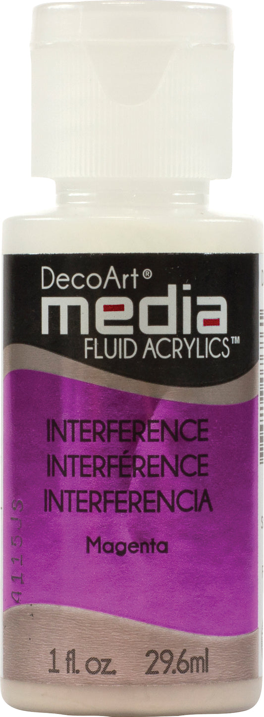 Media Fluid Acrylic Interference Magenta - 1oz