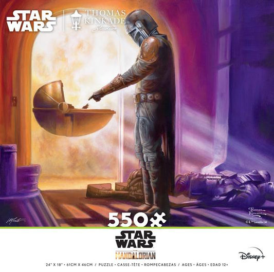 THOMAS KINKADE STUDIOS - STAR WARS MANDALORIAN - TURNING POINT - 550 PIECE PUZZLE