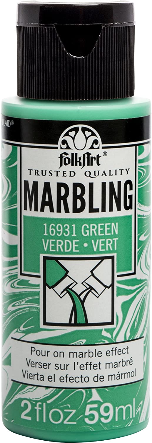 FolkArt Marbling Paint - Green 2oz