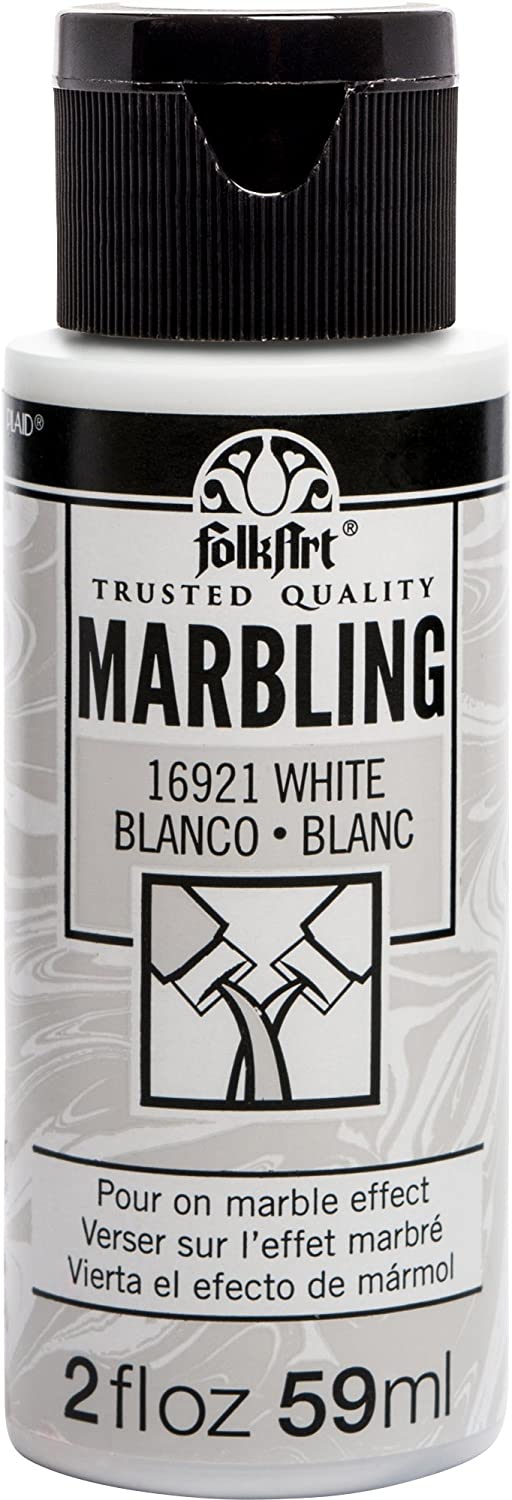 FolkArt Marbling Paint - White 2oz