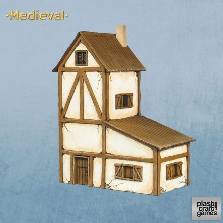 Plast Craft Games - Two-storey Medieval House