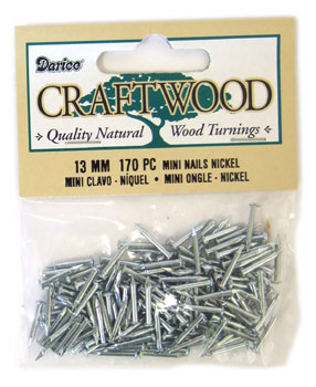 Mini Nails (170pc) - Nickel - 13mm
