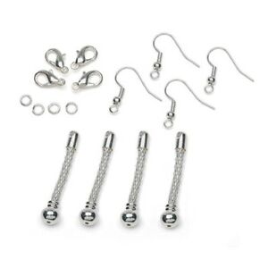 Darice 2 Pairs of Interchangeable Drop Earrings for Large Hole Beads