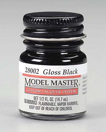 Model Master Lacquer Gloss Black 1/2 oz