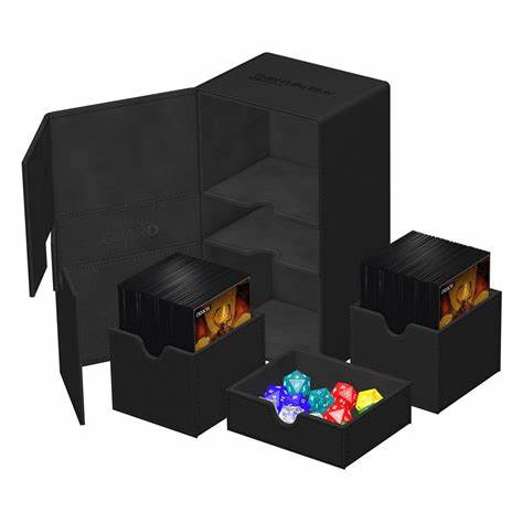 Twin Flip'n'Tray Deck Case - XenoSkin Standard 200+ Black Black