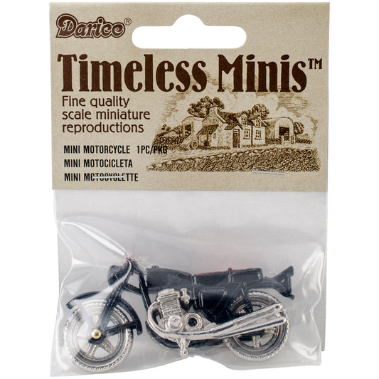 Timeless Miniature Motorcycle Metal 2.375 x 1.125 inches