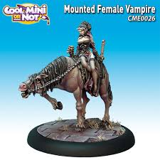 Cool Mini or Not: Mounted Female Vampire CME0026