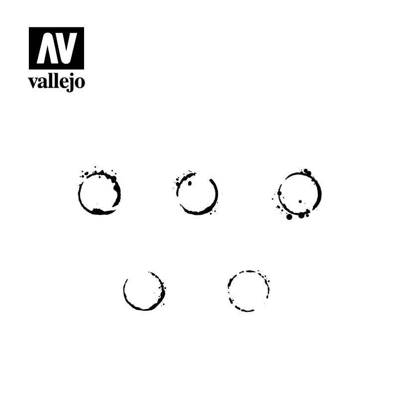 Vallejo Hobby Stencils ST-AFV002 Drum Oil Markings