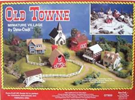 DURA-CRAFT OLD TOWNE MINIATURE VILLAGE NEW HO SCALE