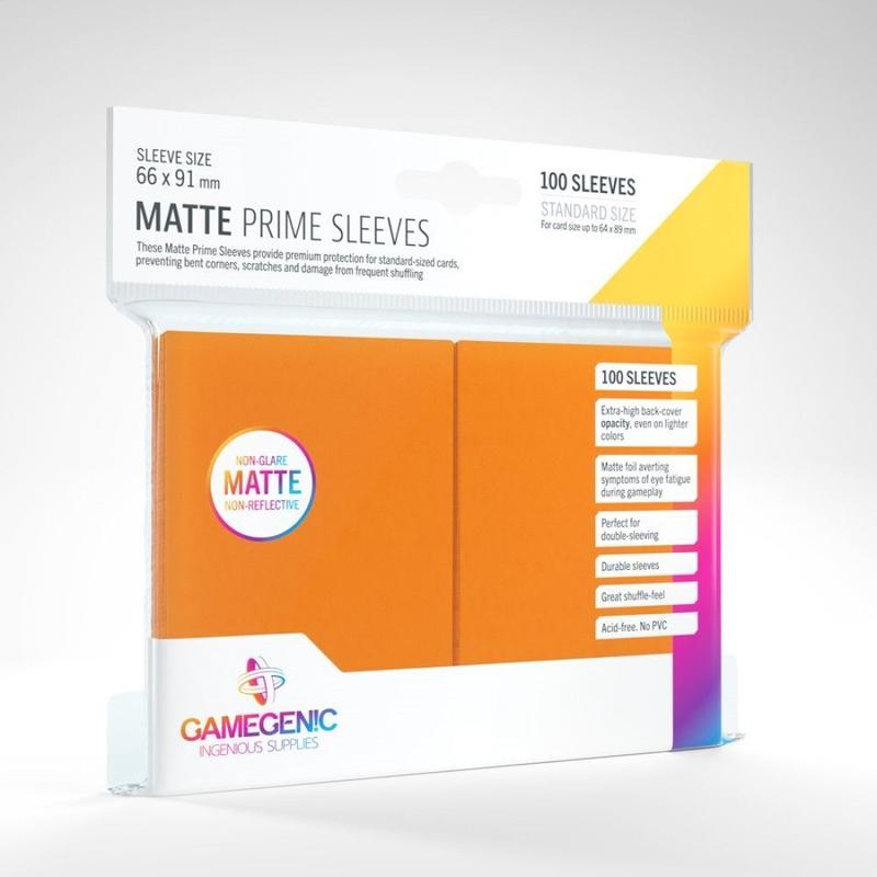 Orange 100ct Matte Prime Sleeves GG Standard Size
