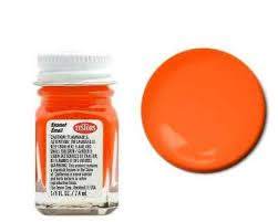 Testors 1173 Enamel Fluorescent Orange 1/4 oz